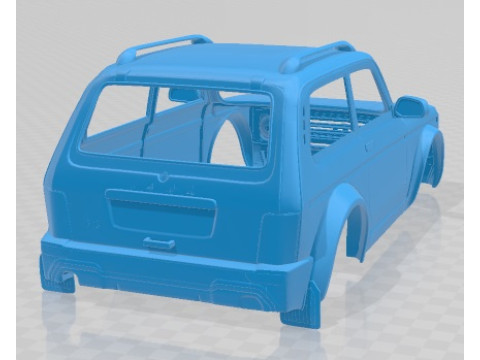 Lada Niva Bronto 4x4 Printable Body Car Model do druku 3D