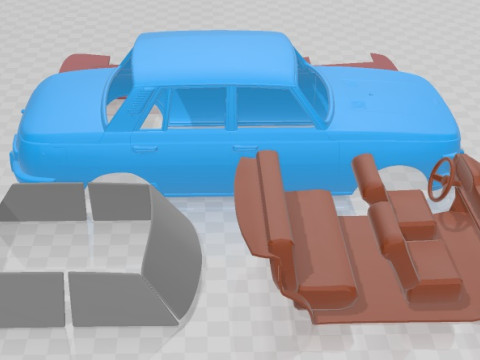 Wartburg 353 1991 Printable Car Model do druku 3D