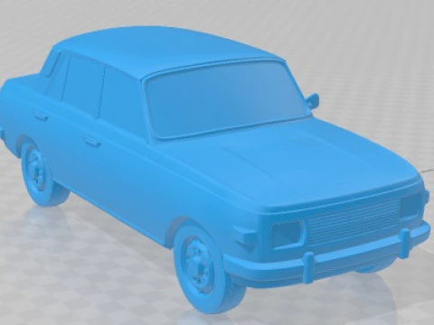 Wartburg 353 1991 Printable Car 3D Print Model