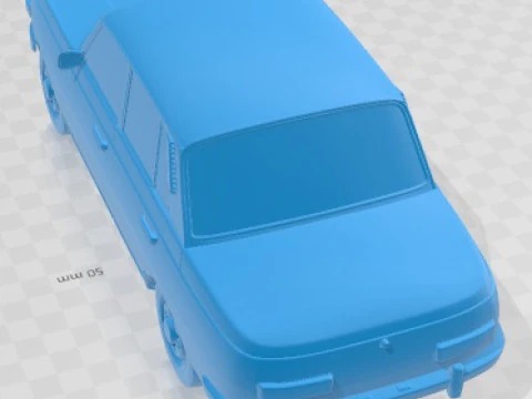 Wartburg 353 1991 Printable Car 3D Print Model