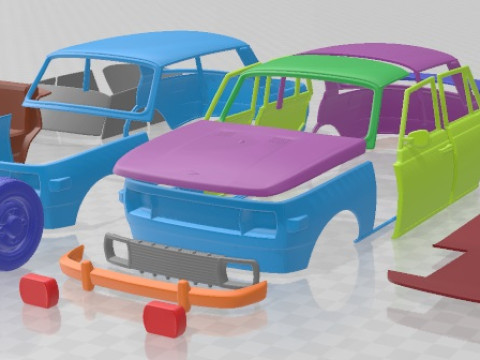 Wartburg 353 1991 Printable Car 3D Print Model