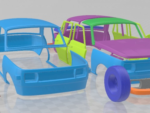 Wartburg 353 1991 Printable Car 3D 打印模型