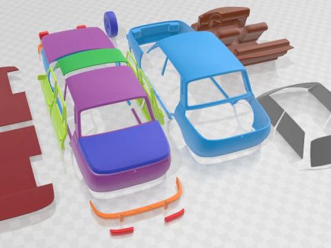 Wartburg 353 1991 Printable Car 3D Print Model