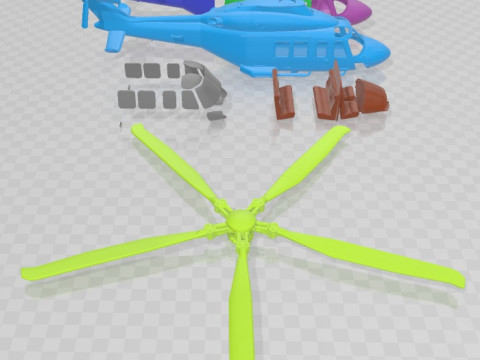Agusta Westland AW139D Printable Helicopter Modelo de impresión 3D