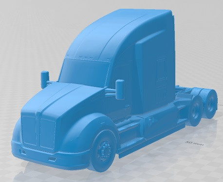 Kenworth T680 2015 Printable Truck 3D Print Model .c4d .max .obj .3ds .fbx .stl .blend