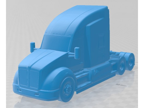 Kenworth T680 2015 Printable Truck Modèles 3D en vedette