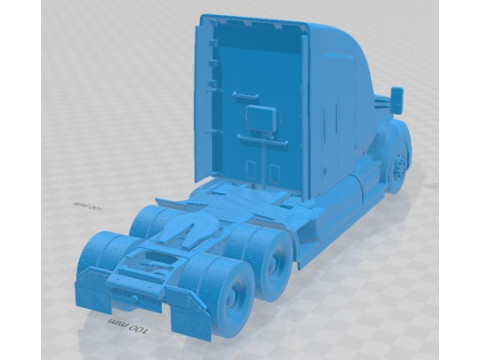 केनवर्थ T680 2015 प्रिंट करने योग्य ट्रक 3D प्रिंट मॉडल