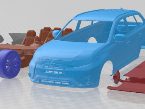 Mitsubishi Outlander 2019 Printable Car 3D Print Model