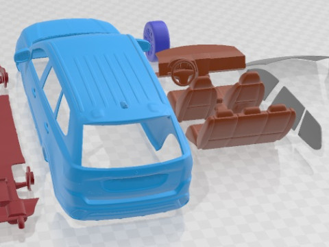 Mitsubishi Outlander 2019 Printable Car Modelo de impresión 3D