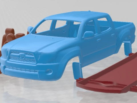 Toyota Tacoma Double Cab 2011 Printable Car 3D प्रिंट मॉडल