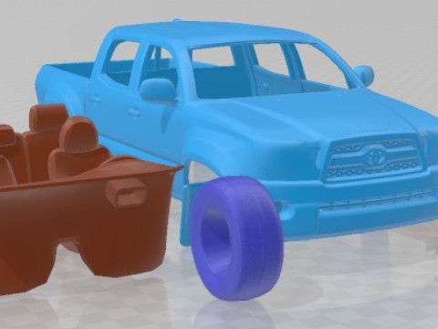 Toyota Tacoma Double Cab 2011 Printable Car 3D-Druckmodell