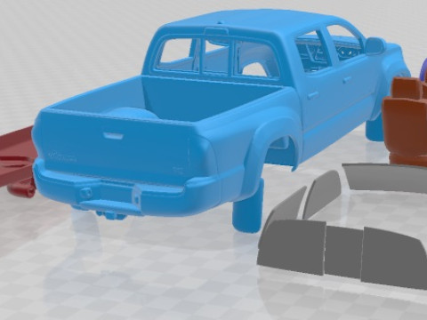 Toyota Tacoma Double Cab 2011 Printable Car 3D-Druckmodell