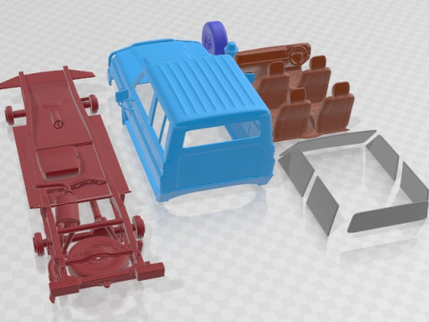 Toyota Land Cruiser VDJ79R Double Cab 2012 Printable Car 3D Druckmodell
