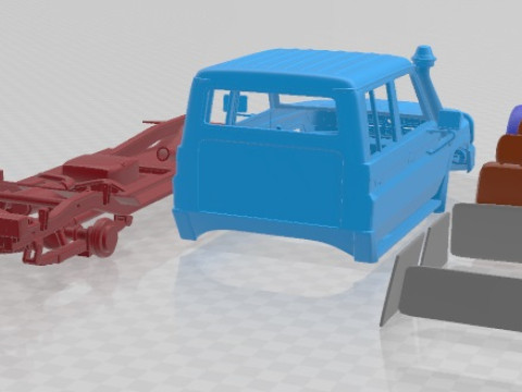 Toyota Land Cruiser VDJ79R Double Cab 2012 Printable Car 3D Druckmodell