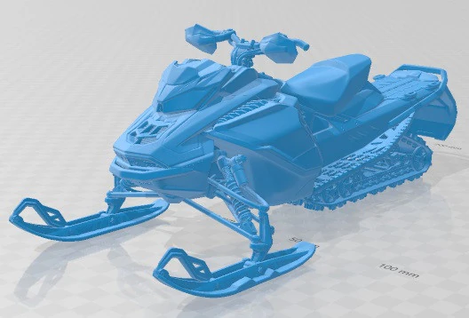 Ski Doo Renegade X RS 900 ACE Turbo Printable 3D Print Model .c4d .max .obj .3ds .fbx .stl .blend 