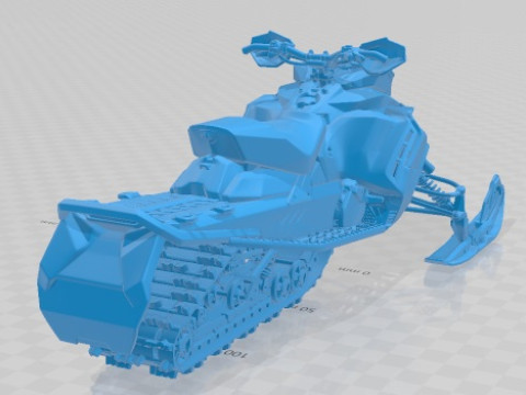 Ski Doo Renegade X RS 900 ACE Turbo Printable 3Dプリントモデル