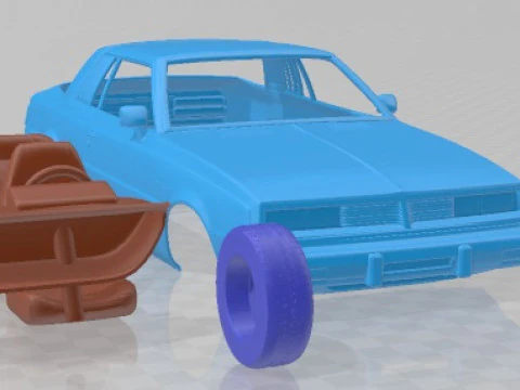 Dodge Challenger 1978 Printable Car 3D Print Model