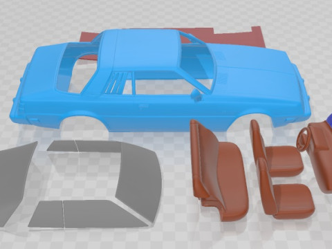 Dodge Challenger 1978 Printable Car 3D Принт Модель