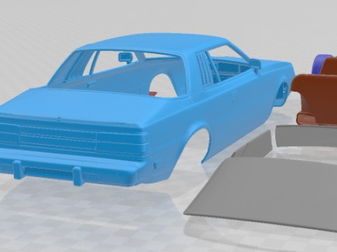 Dodge Challenger 1978 Printable Car 3D Принт Модель