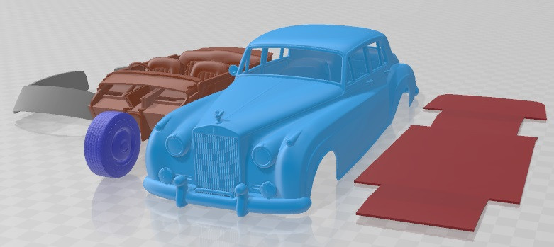 Silver Cloud II 1959 Printable Car Model do druku 3D .c4d .max .obj .3ds .fbx .stl .blend 