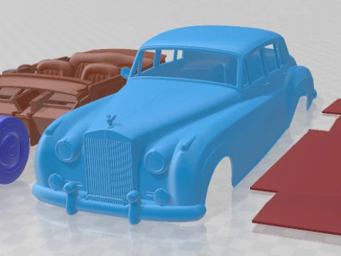Auto stampabile Silver Cloud II 1959 Modello di stampa 3D