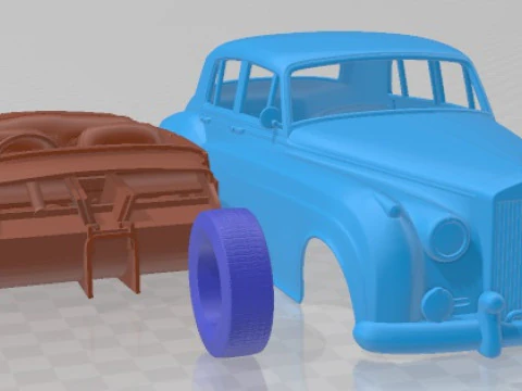 Silver Cloud II 1959 Printable Car 3D Print Model