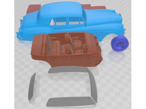 Silver Cloud II 1959 Printable Car 3D Print Model