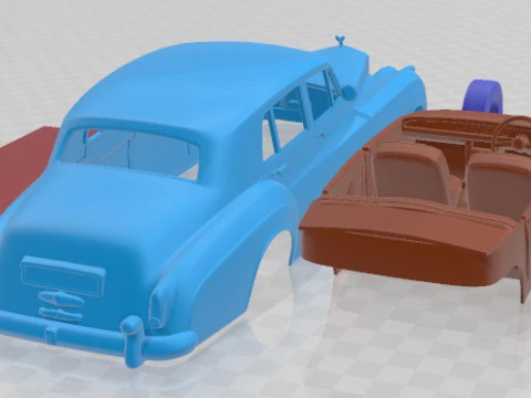 Silver Cloud II 1959 Printable Car 3D Print Model