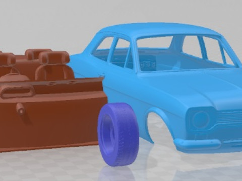 Escort RS1600 1970 Printable Car Modelo de Impressão 3D