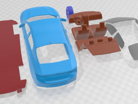 Hyundai Elantra N Line 2021 Printable Car 3D-Druckmodell