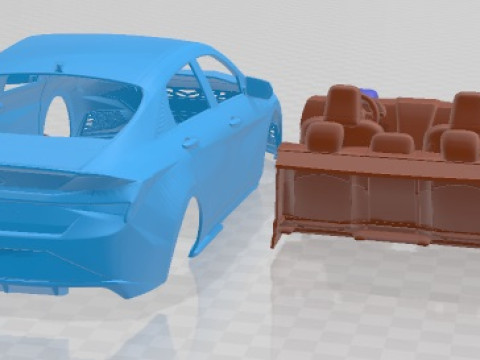 Hyundai Elantra N Line 2021 Printable Car 3D-Druckmodell