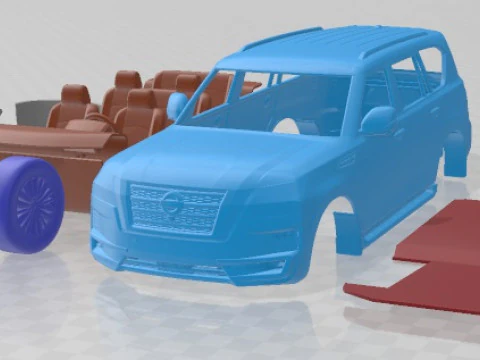 Nissan Patrol 2021 Printable Car 3D Print Model