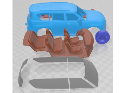 Nissan Patrol 2021 Printable Car 3D प्रिंट मॉडल