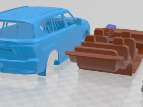 Nissan Patrol 2021 Printable Car 3D प्रिंट मॉडल