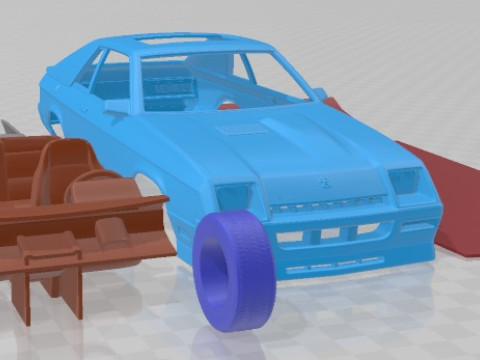 Dodge Charger L Body 1987 Printable Car 3D 프린트 모델