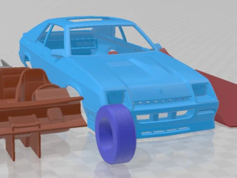 Dodge Charger L Body 1987 Printable Car 3D Print Model