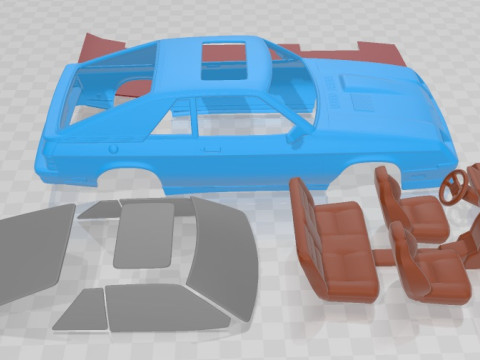 Dodge Charger L Body 1987 Printable Car 3D 프린트 모델