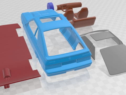 Dodge Charger L Body 1987 Printable Car 3D 프린트 모델