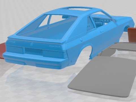 Dodge Charger L Body 1987 Printable Car 3D 프린트 모델