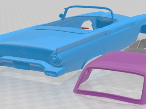 Thunderbird 1957 Printable Car 3D Print Model