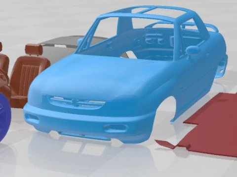 Coche Imprimible Suzuki X-90 1996 Modelo de impresión 3D