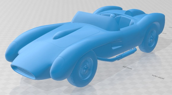Ferrari Testa Rossa 1957 Printable Car Modèles 3D en vedette .c4d .max .obj .3ds .fbx .stl .blend 