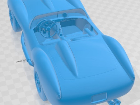 Ferrari Testa Rossa 1957 Printable Car Modèles 3D en vedette
