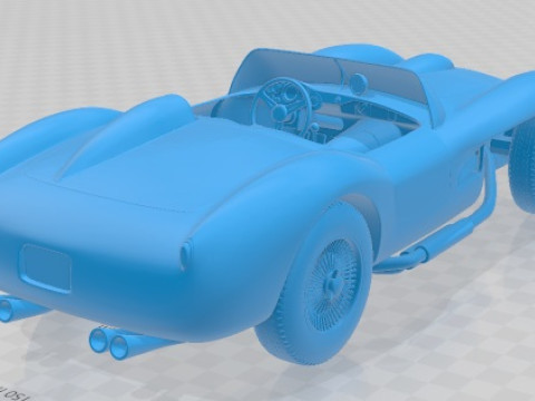 Ferrari Testa Rossa 1957 Printable Car Modèles 3D en vedette
