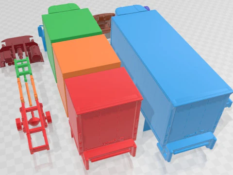 International Durastar Box 2002 Printable Truck 3D Print Model