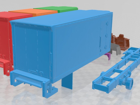 International Durastar Box 2002 Printable Truck Modelo de impresión 3D