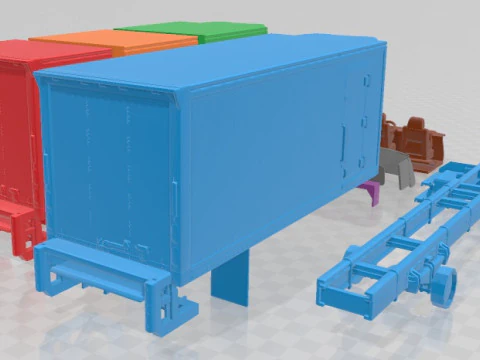 International Durastar Box 2002 Printable Truck 3D Print Model