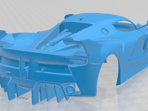 Ferrari FXX K 2015 Printable Body Car Modèles 3D en vedette
