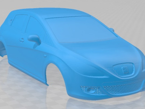Seat Leon 2008 Printable Body Car 3D Print Model