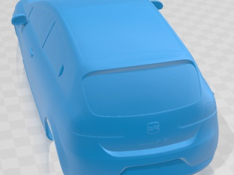 Seat Leon 2008 Printable Body Car 3D Print Model